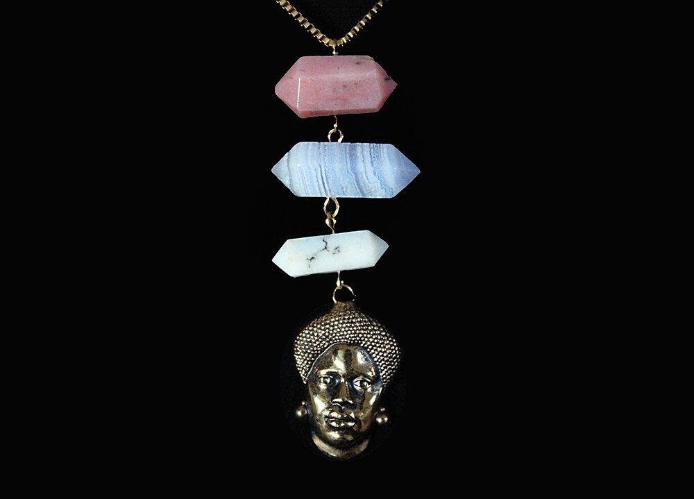 Mama Africa Crystal Amulet - We Love Brass