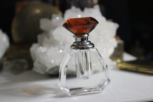 Maple Diamond Topped Perfume Bottle - We Love Brass