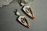 Cargar imagen en el visor de la galería, Mar - Conch Shell and Crystal Stalactite Earrings - We Love Brass
