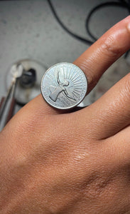 Maya Angelou Coin Ring - We Love Brass