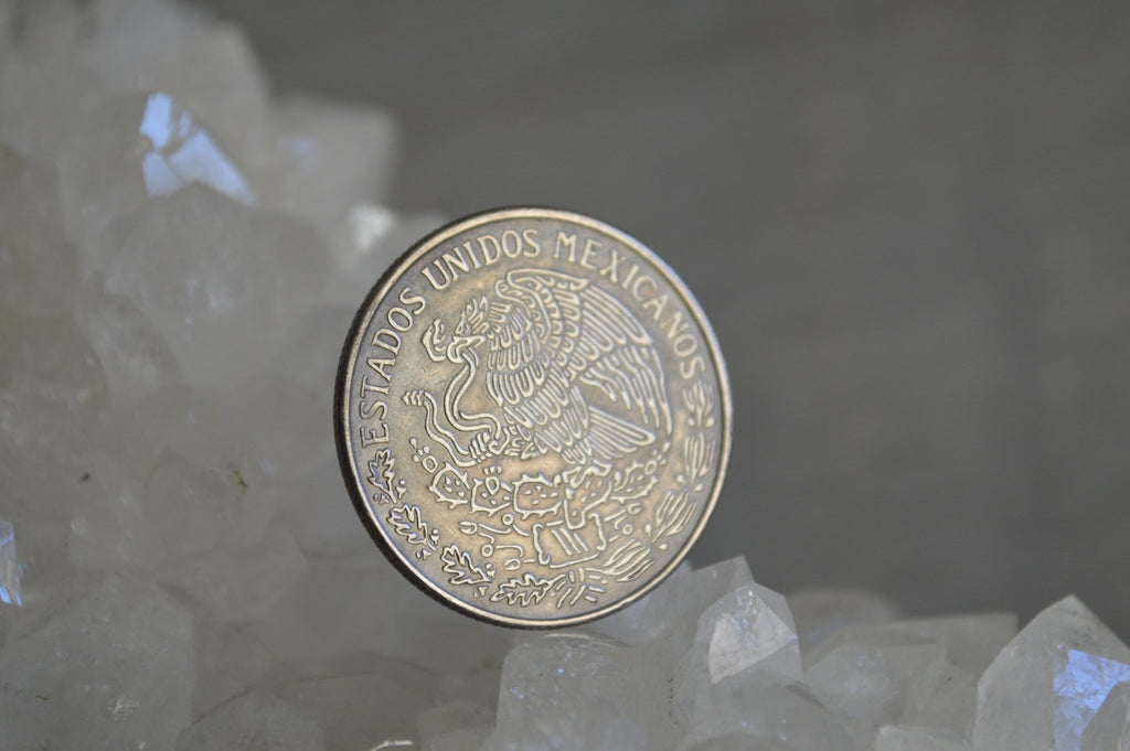 Mexicano - Hand made coin ring - We Love Brass