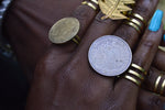 Load image into Gallery viewer, Mexicano - Hand made coin ring - We Love Brass
