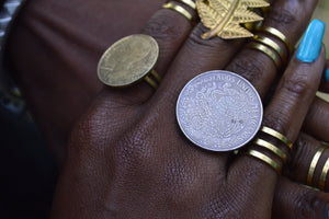 Mexicano - Hand made coin ring - We Love Brass