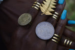 Cargar imagen en el visor de la galería, Mexicano - Hand made coin ring - We Love Brass
