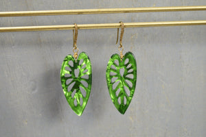 Monstera Leaf Earrings - We Love Brass