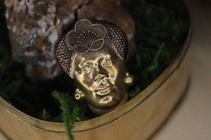 Moss Goddess Treasure Box - Brass - We Love Brass