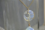 Load image into Gallery viewer, Mother Blue Moon - Brass Opalite Necklace - We Love Brass
