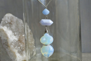 Mother Maya Brass Opalite Necklace - We Love Brass