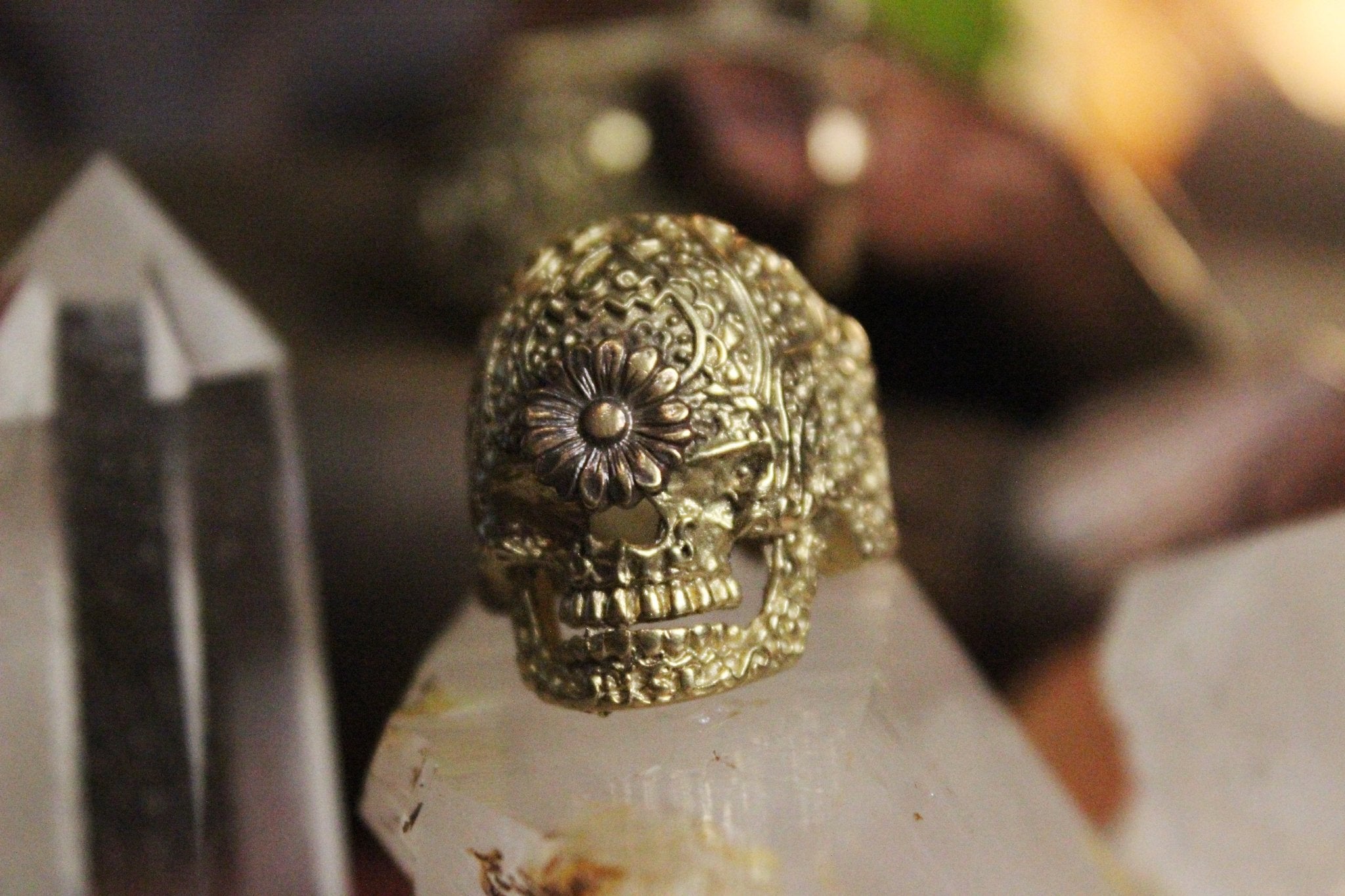 Muerto Marigold Ring - Golden Treasure Box