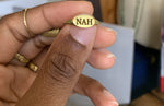 Cargar imagen en el visor de la galería, “Nah” Brass Ring - We Love Brass
