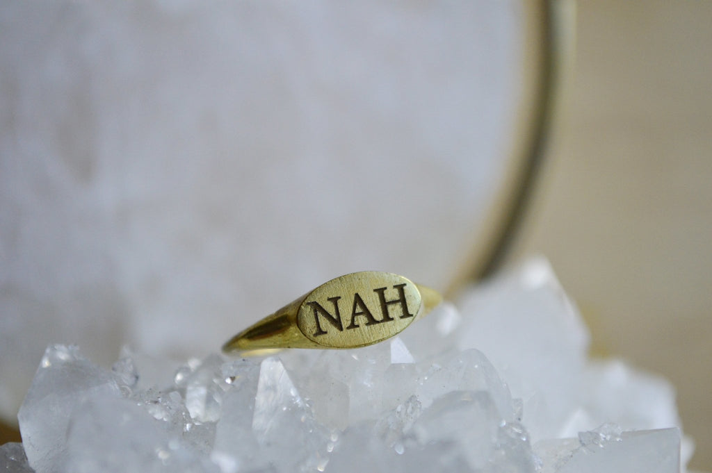 “Nah” Brass Ring - We Love Brass