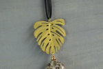 Cargar imagen en el visor de la galería, Naturalista - Snowflake Obsidian Divine Feminine Necklace - We Love Brass
