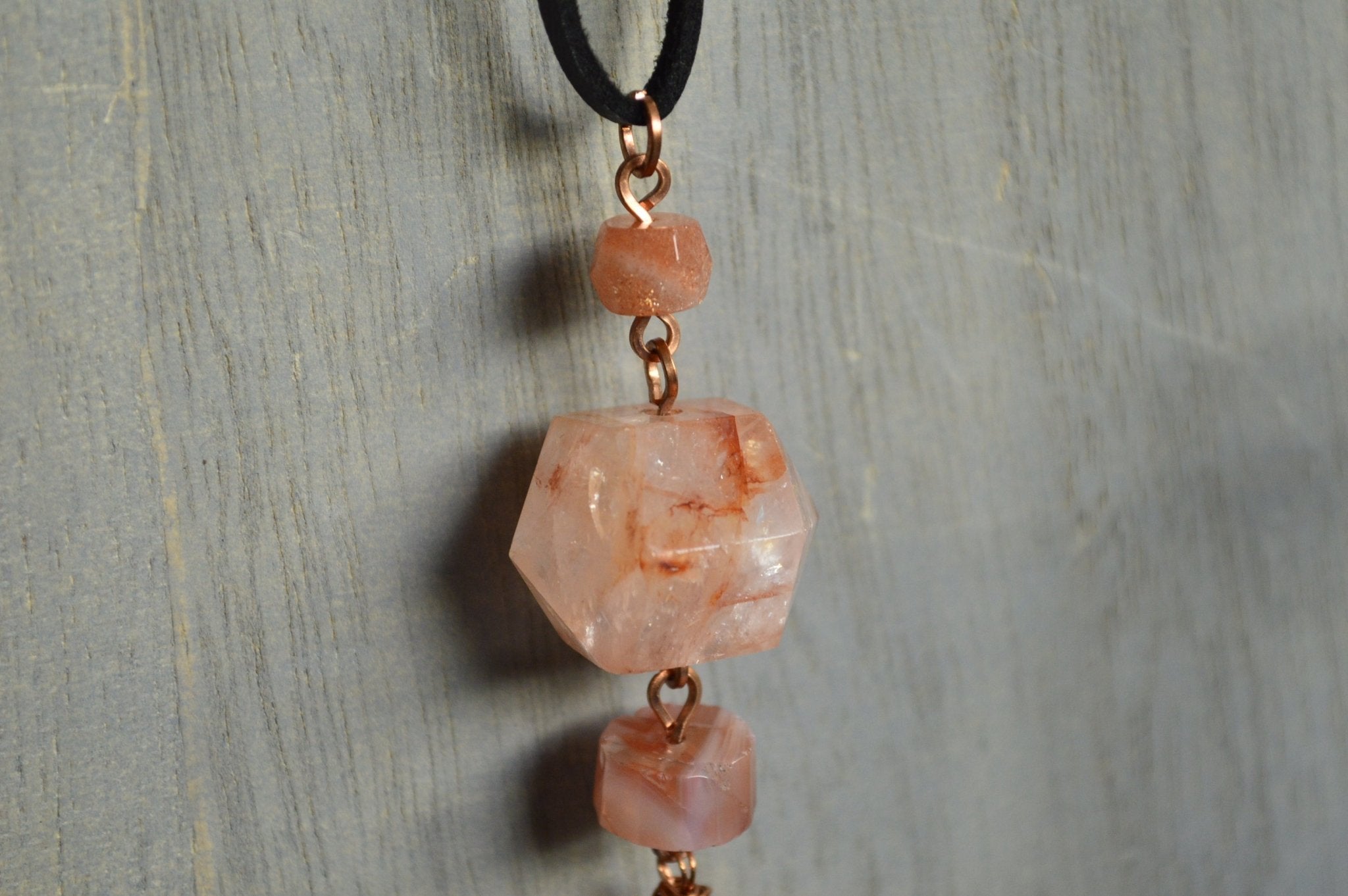 Night Owl - Fire Skies Copper Crystal Necklace - We Love Brass