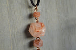 Load image into Gallery viewer, Night Owl - Fire Skies Copper Crystal Necklace - We Love Brass

