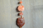 Load image into Gallery viewer, Night Owl - Fire Skies Copper Crystal Necklace - We Love Brass
