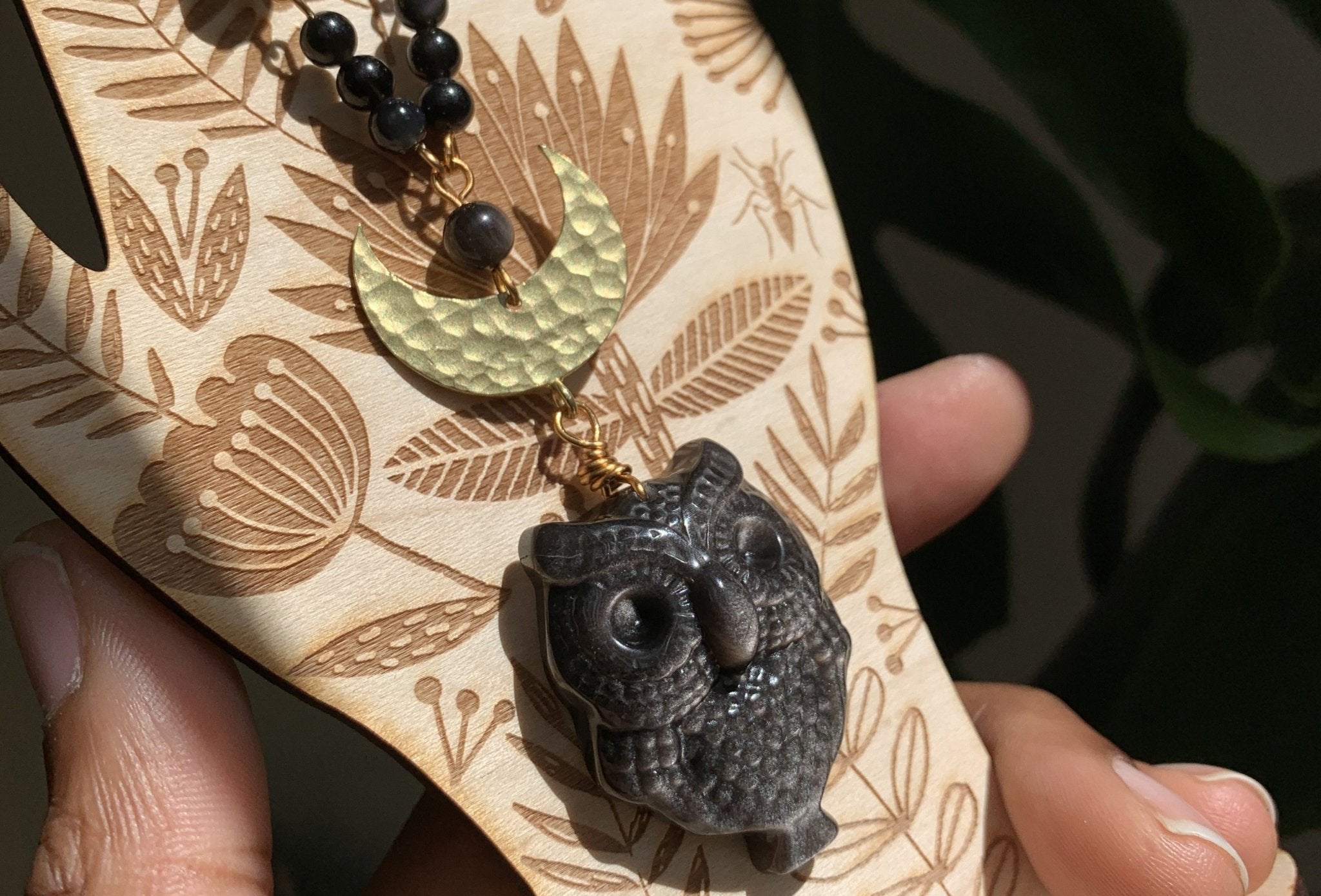 Night Owl Necklace - We Love Brass