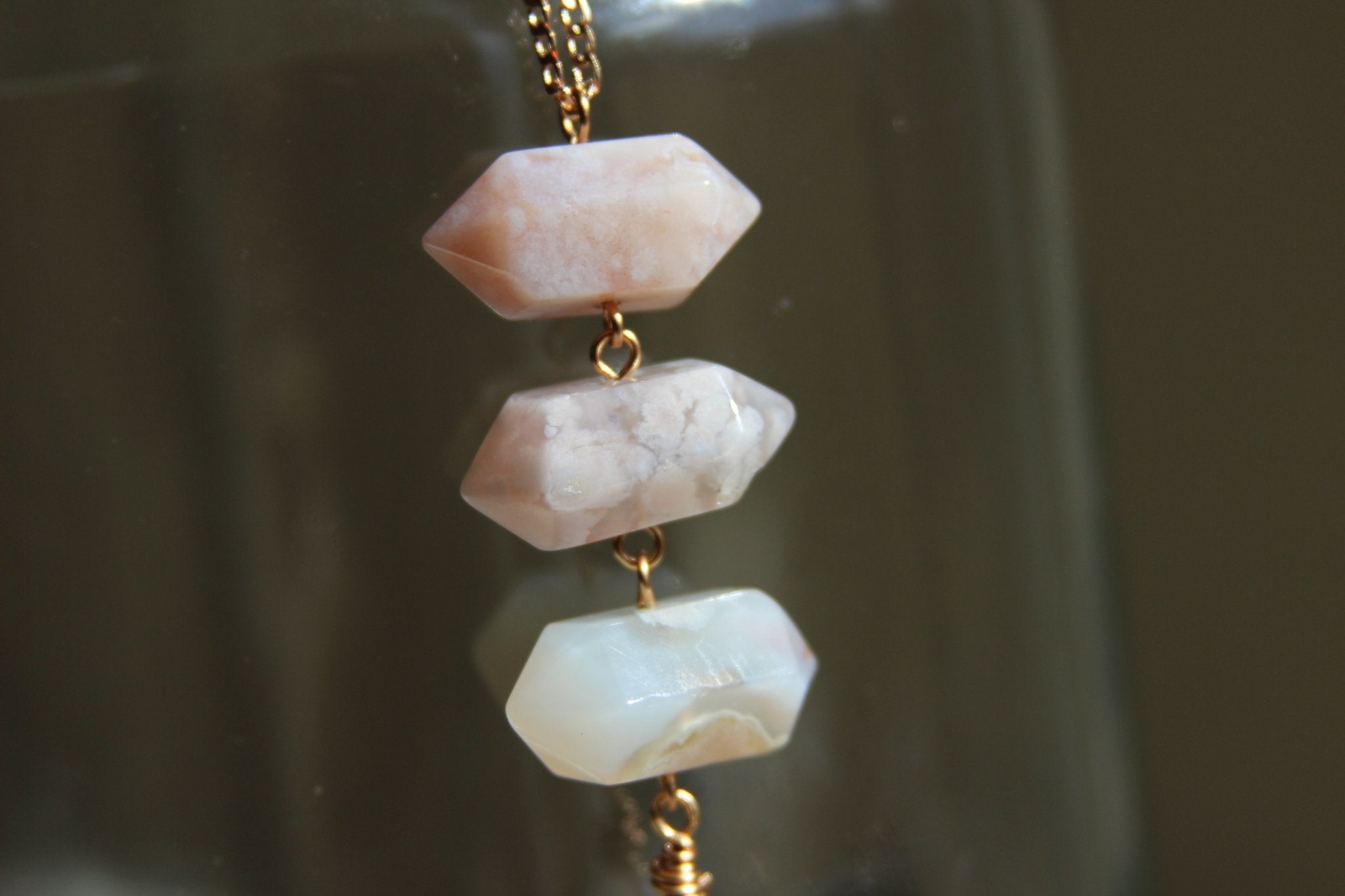 Omega Nebula Cherry Blossom Brass Necklace - We Love Brass