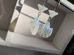 Load image into Gallery viewer, Opalite Earrings - Stainless Steel Flower Earrings - We Love Brass
