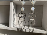Load image into Gallery viewer, Opalite Waistbeads Earrings - We Love Brass
