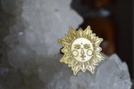 Load image into Gallery viewer, Out of the Darkness - Brass Sun Ring - We Love Brass
