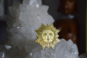 Out of the Darkness - Brass Sun Ring - We Love Brass