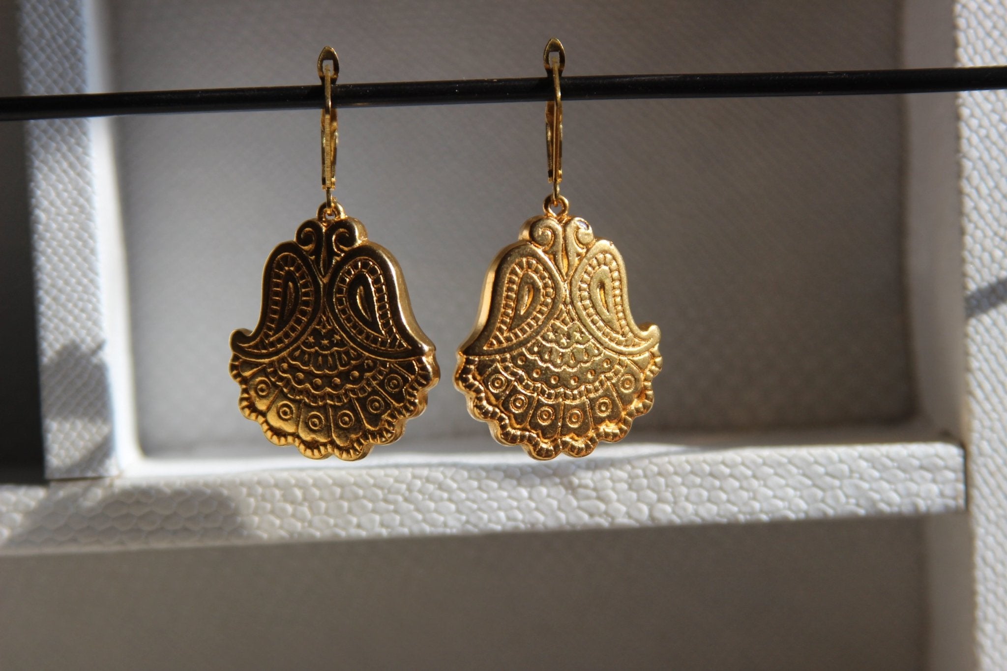 Paisley Earrings - We Love Brass