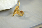 Load image into Gallery viewer, Passengers - Brass Scarab Ring - We Love Brass
