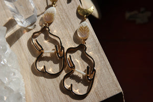 Pearl Waistbeads Earrings - We Love Brass