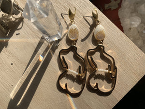 Pearl Waistbeads Earrings - We Love Brass