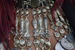 Cargar imagen en el visor de la galería, Peixe - Vintage Afghan Metalwork Beaded Choker - We Love Brass
