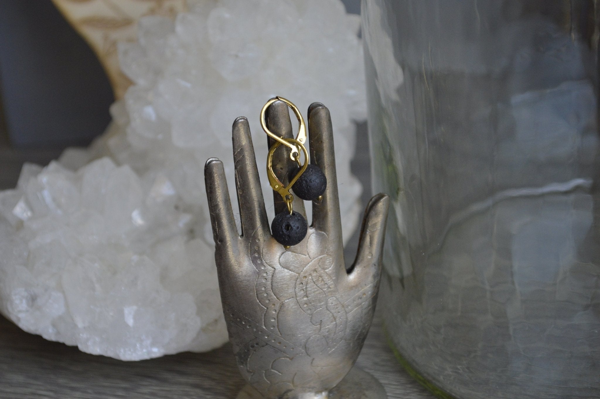 Pele Lavastone Wire Wrapped Goddess Set - We Love Brass