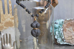 Load image into Gallery viewer, Pele Lavastone Wire Wrapped Goddess Set - We Love Brass
