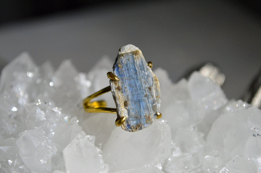 Pepper - Kyanite Brass Ring - We Love Brass