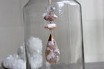 Load image into Gallery viewer, Phantom Zone Cherry Blossom Agate Brass Necklace - We Love Brass
