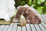 Load image into Gallery viewer, Plume Agate Crystal Ring - We Love Brass

