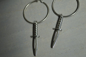 Pre-Emptive Stainless Steel Dagger Earrings - We Love Brass