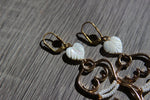 Load image into Gallery viewer, Pretty Pearls Waist Beads Earrings - We Love Brass
