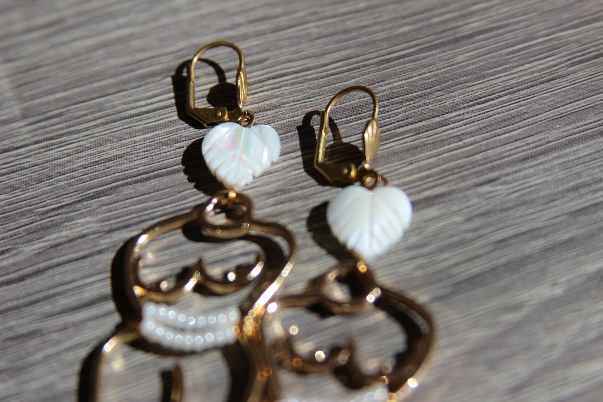Pretty Pearls Waist Beads Earrings - We Love Brass
