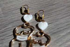 Pretty Pearls Waist Beads Earrings - We Love Brass