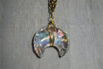 Load image into Gallery viewer, Quartz Crystal Angel Aura Necklace - We Love Brass

