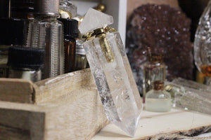 Quartz Crystal Point Potion Bottle Kit - We Love Brass