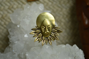 Queen of the Summer Isles - Brass Cameo Ring - We Love Brass