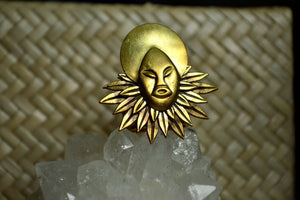 Queen of the Summer Isles - Brass Cameo Ring - We Love Brass