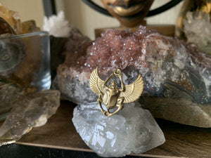 Ra Brass Scarab Ring - We Love Brass