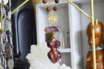 Cargar imagen en el visor de la galería, Red Eyed Goddess - Red Tiger&#39;s Eye and Botswana Agate Necklace Set - We Love Brass
