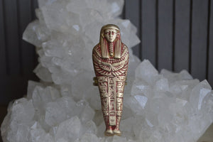 Red Vintage Sarcophagus Brass Ring - We Love Brass