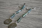 Cargar imagen en el visor de la galería, Reeds Moss Agate Earrings - We Love Brass
