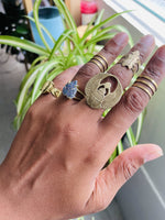 Load image into Gallery viewer, Risen - Scarab Brass Ring - We Love Brass
