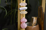 Cargar imagen en el visor de la galería, Rose Quartz Divine Feminine Crystal Necklace - We Love Brass

