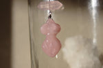 Load image into Gallery viewer, Rose Quartz Divine Feminine Stainless Steel Necklace - We Love Brass
